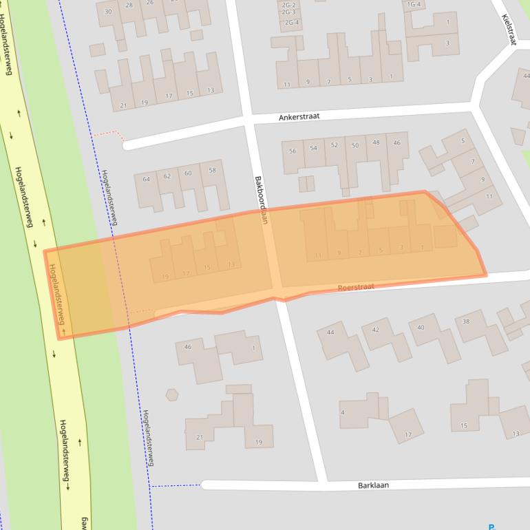 Kaart van postcodegebied 9934JW.