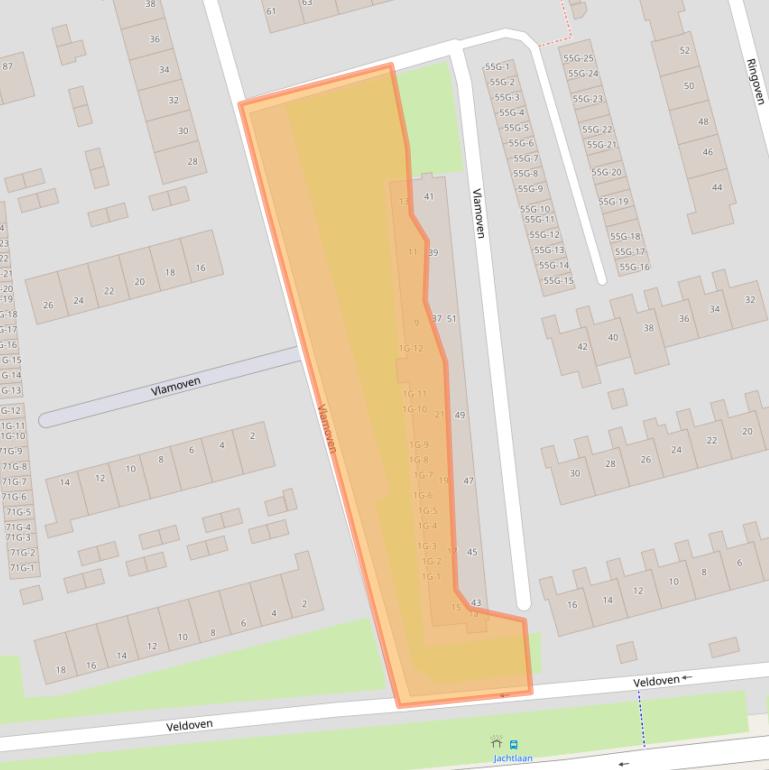 Kaart van postcodegebied 9934ND.