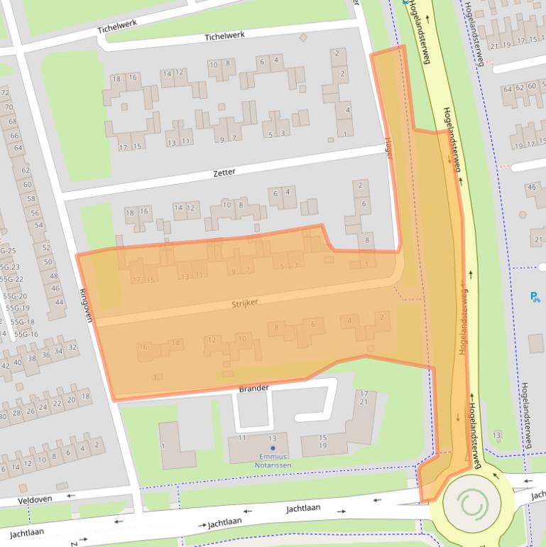 Kaart van postcodegebied 9934NL.