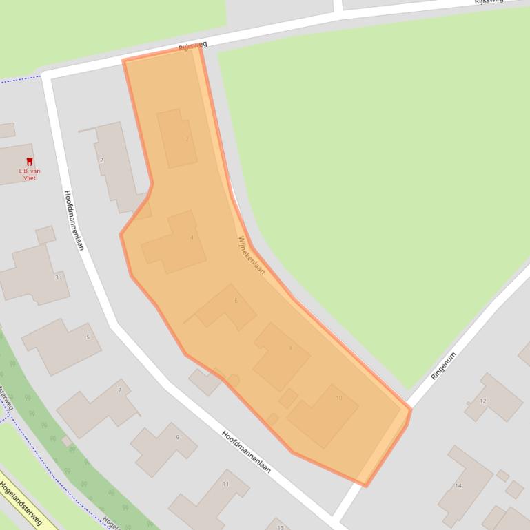 Kaart van postcodegebied 9934PN.