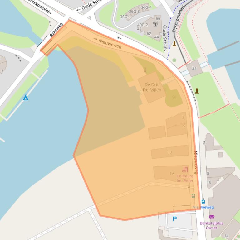 Kaart van postcodegebied 9934RA.