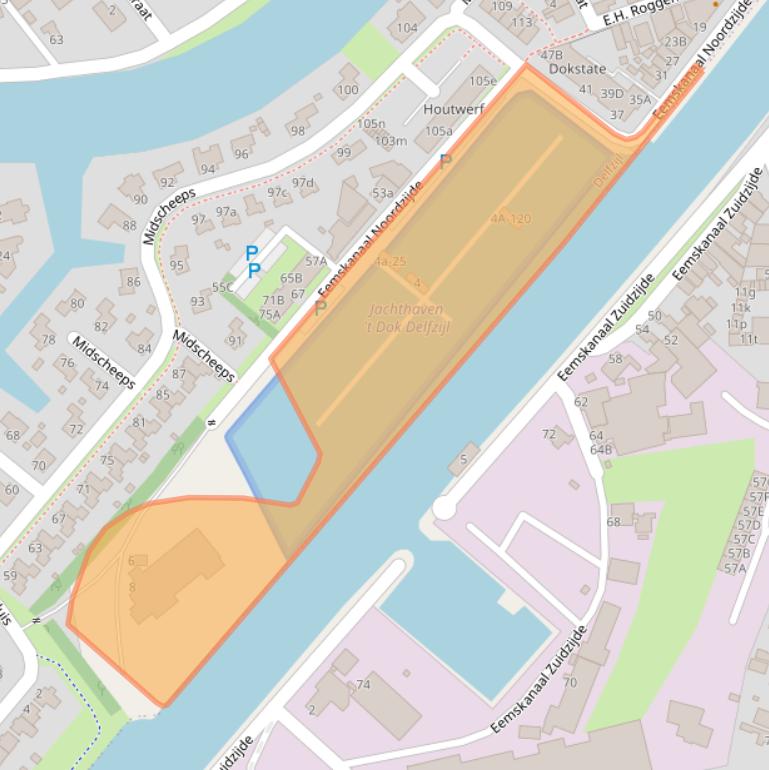 Kaart van postcodegebied 9934RG.