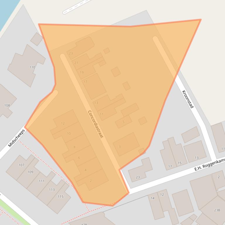 Kaart van postcodegebied 9934RK.