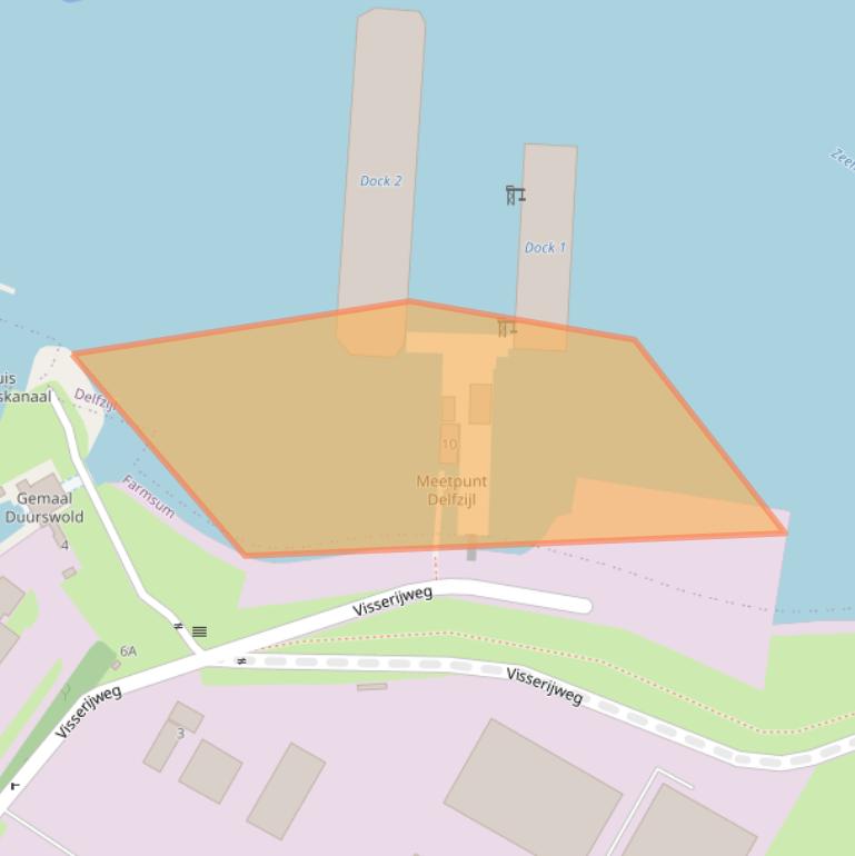 Kaart van postcodegebied 9934ZA.