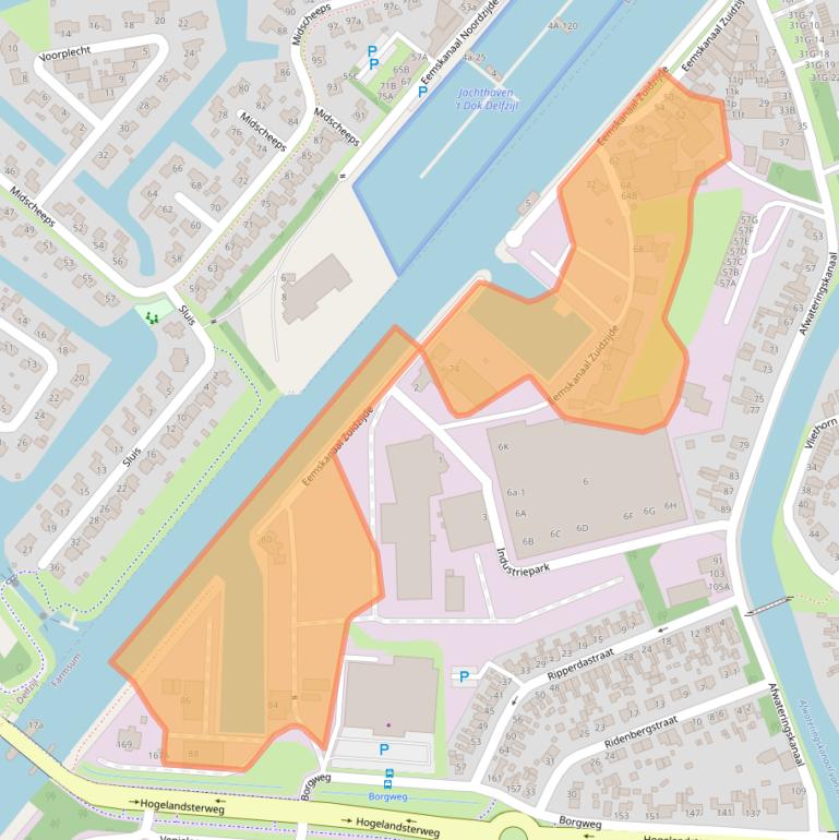 Kaart van postcodegebied 9936AP.