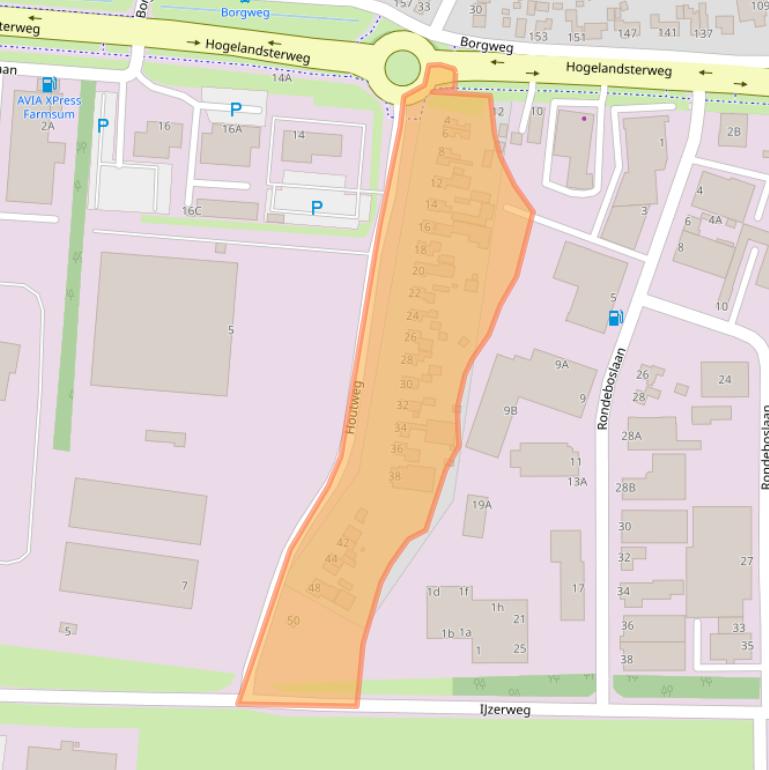 Kaart van postcodegebied 9936BL.