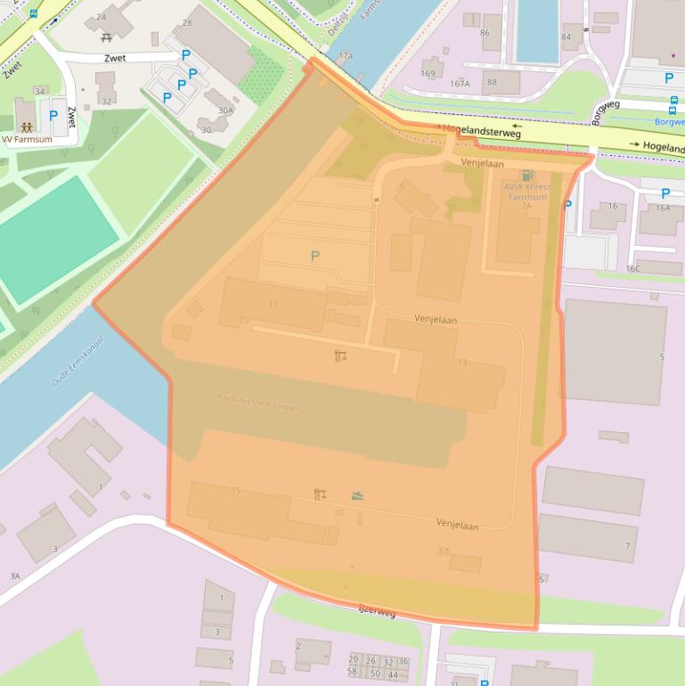 Kaart van postcodegebied 9936BR.