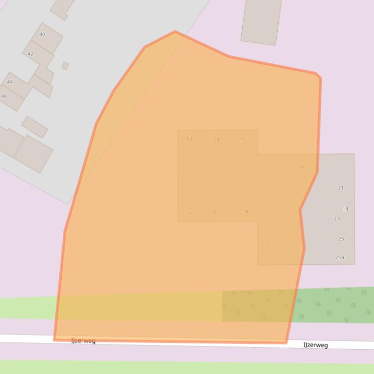 Kaart van postcodegebied 9936BX.