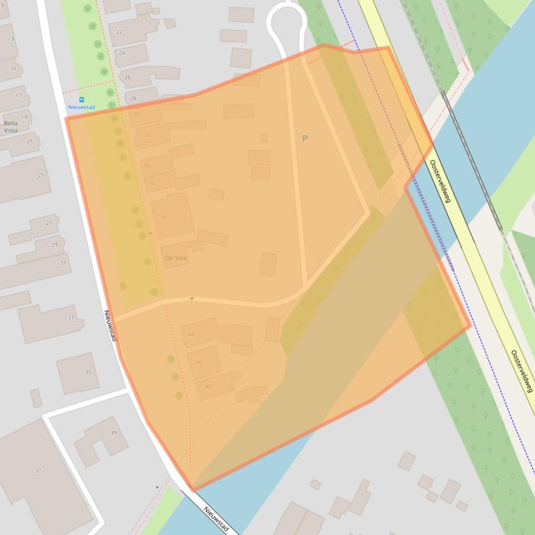 Kaart van postcodegebied 9936CC.