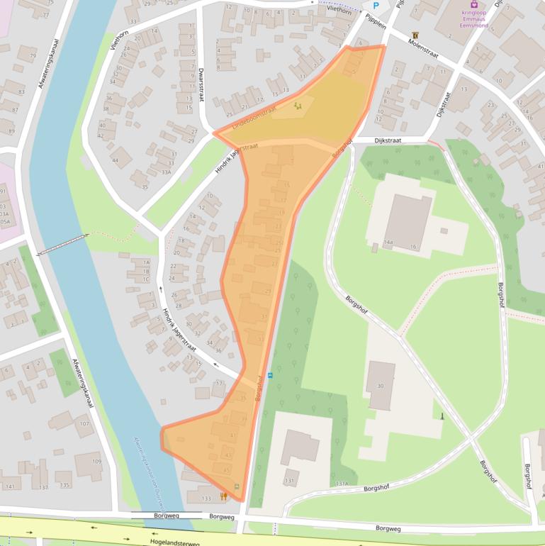 Kaart van postcodegebied 9936CR.