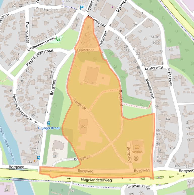 Kaart van postcodegebied 9936CS.