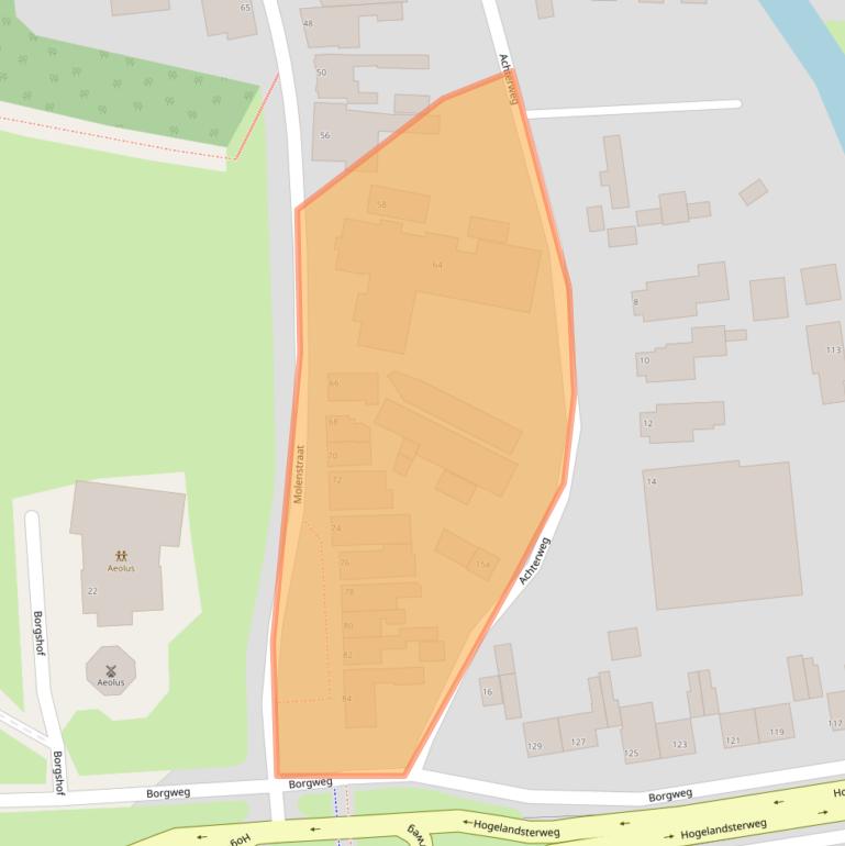 Kaart van postcodegebied 9936EE.