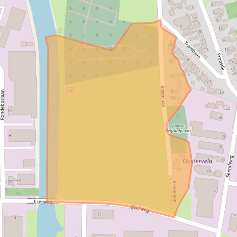 Kaart van postcodegebied 9936ER.