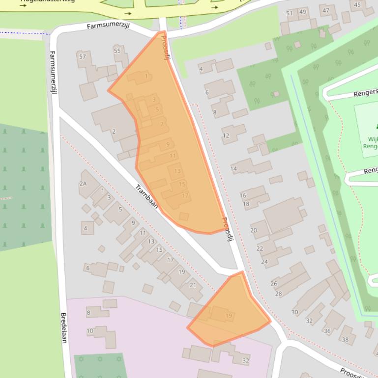 Kaart van postcodegebied 9936ET.