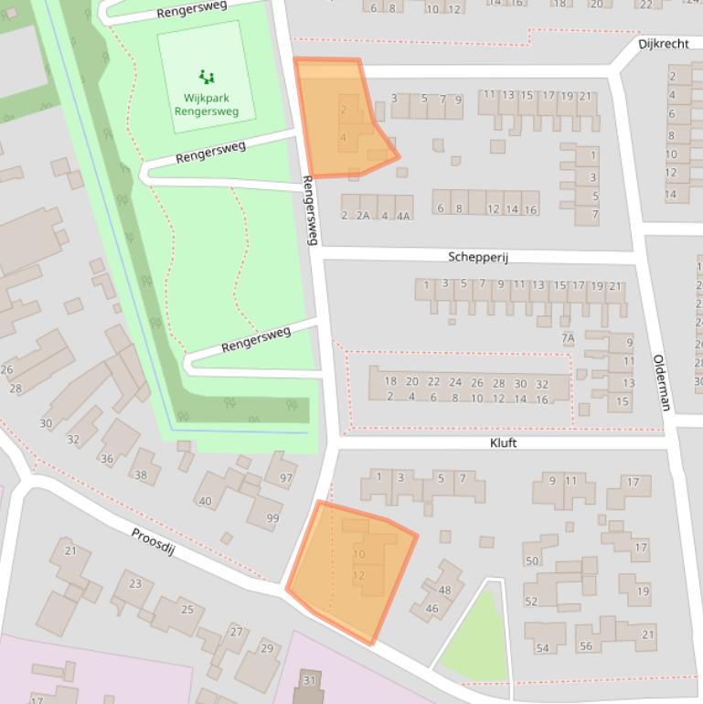 Kaart van postcodegebied 9936GH.