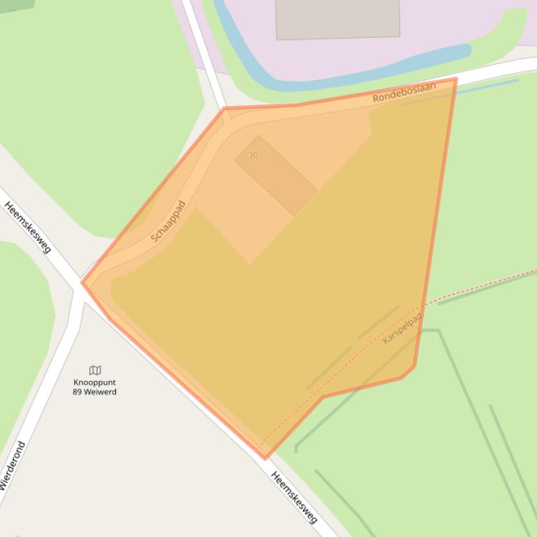 Kaart van postcodegebied 9936HW.