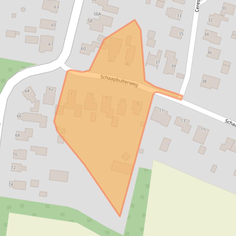 Kaart van postcodegebied 9937PK.