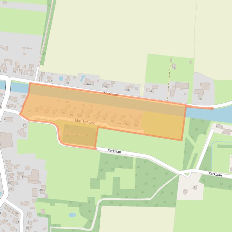 Kaart van postcodegebied 9937PL.