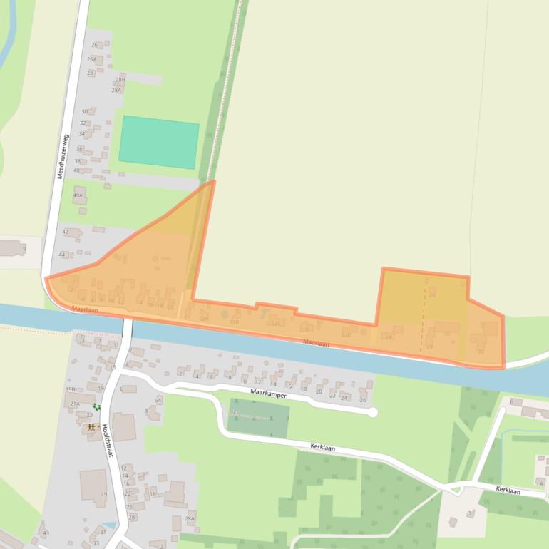 Kaart van postcodegebied 9937TH.