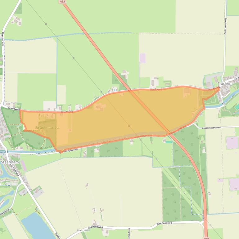 Kaart van postcodegebied 9939PA.