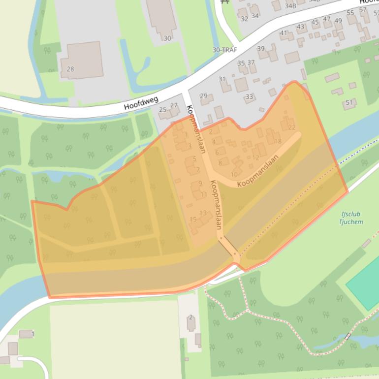 Kaart van postcodegebied 9939PG.