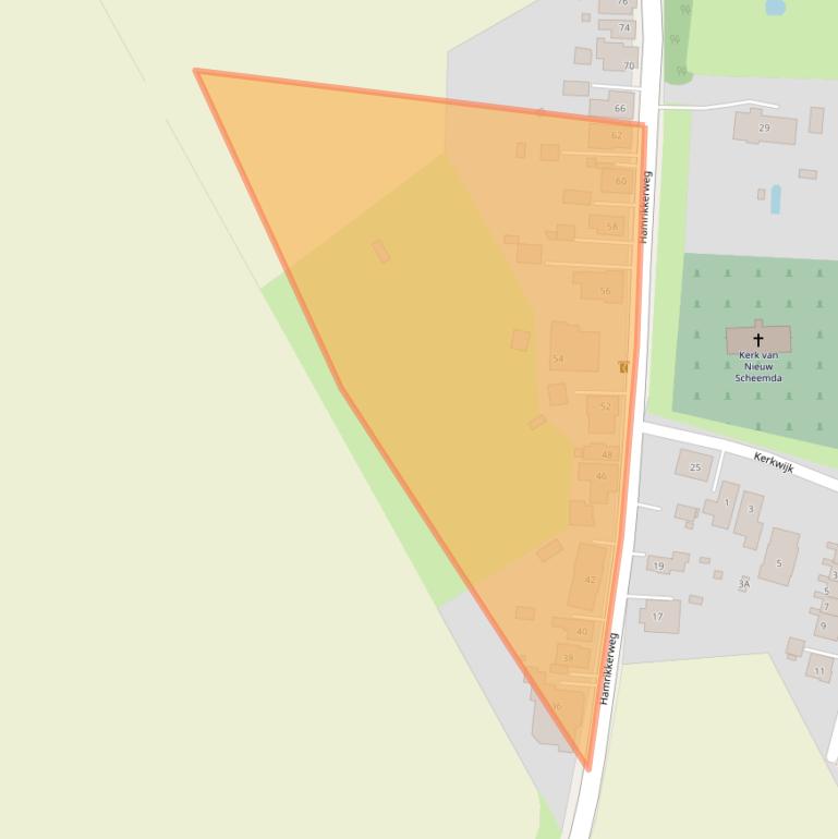 Kaart van postcodegebied 9943PB.