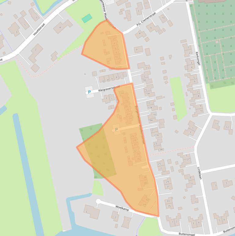 Kaart van postcodegebied 9944AL.