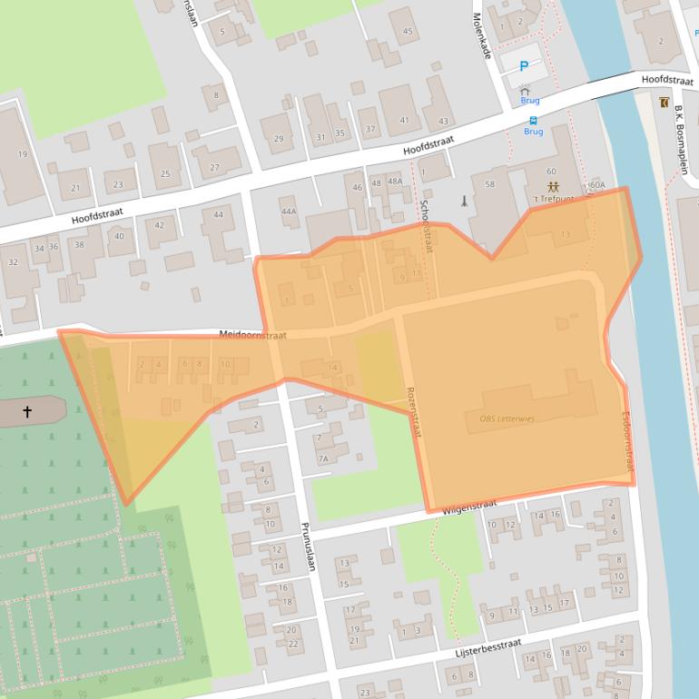 Kaart van postcodegebied 9944AR.