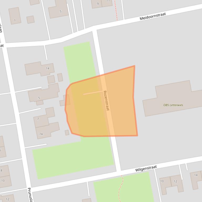 Kaart van postcodegebied 9944AV.