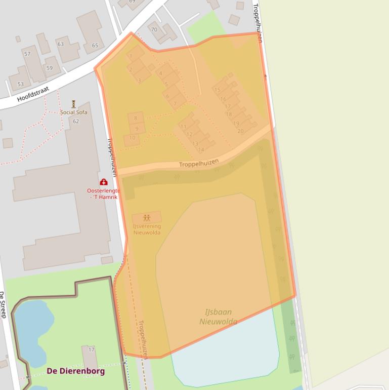 Kaart van postcodegebied 9944BH.