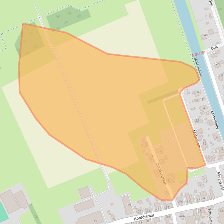 Kaart van postcodegebied 9944BK.