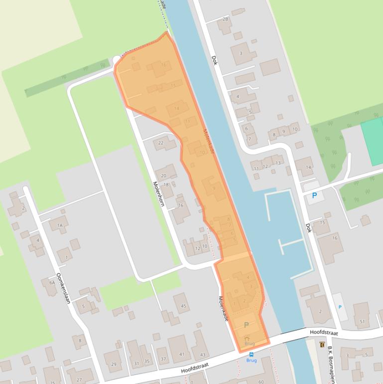 Kaart van postcodegebied 9944BL.