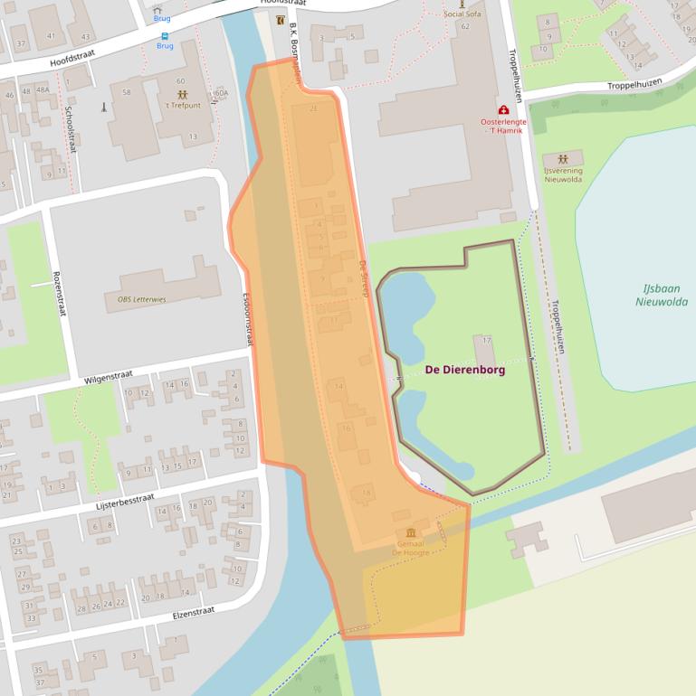 Kaart van postcodegebied 9944BP.