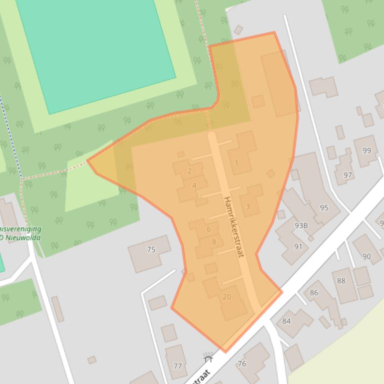 Kaart van postcodegebied 9944BS.