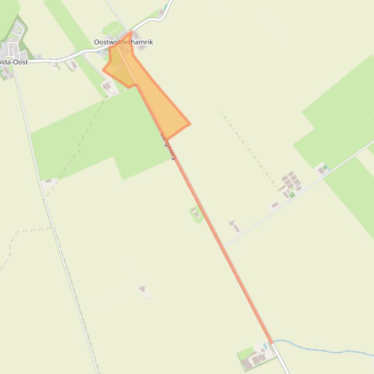 Kaart van postcodegebied 9944CC.