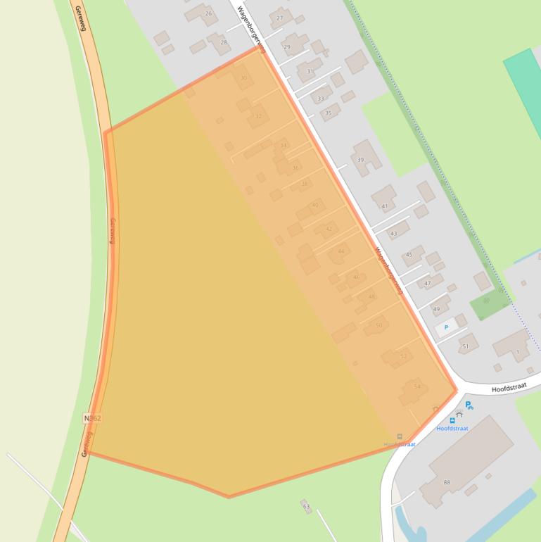 Kaart van postcodegebied 9944GD.