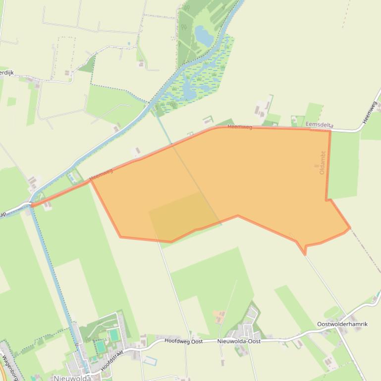 Kaart van postcodegebied 9944VD.