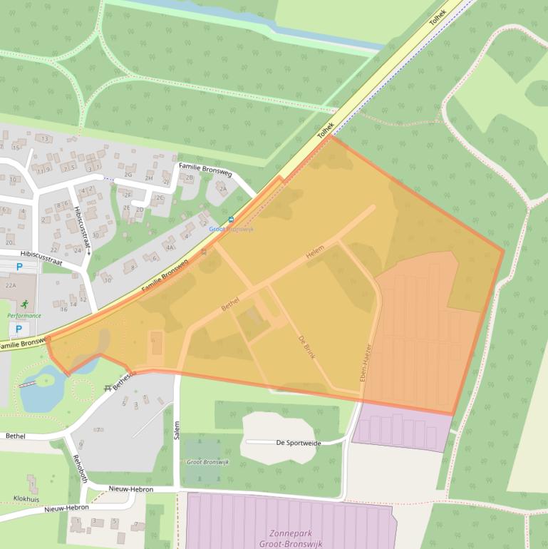 Kaart van postcodegebied 9945MB.