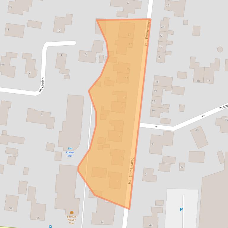 Kaart van postcodegebied 9945PW.