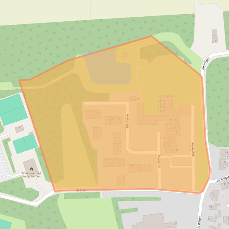 Kaart van postcodegebied 9945RA.