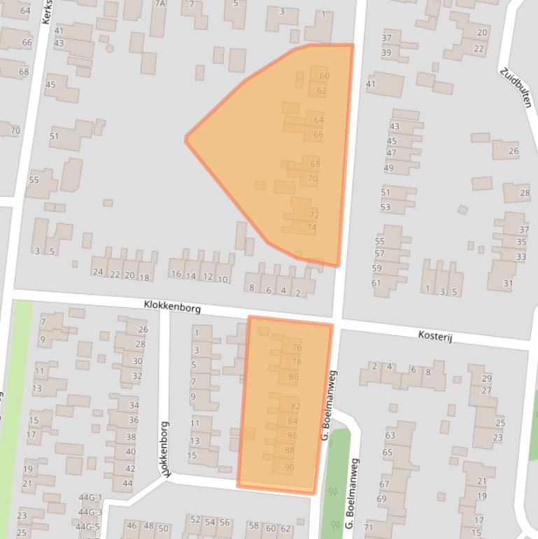 Kaart van postcodegebied 9945RL.