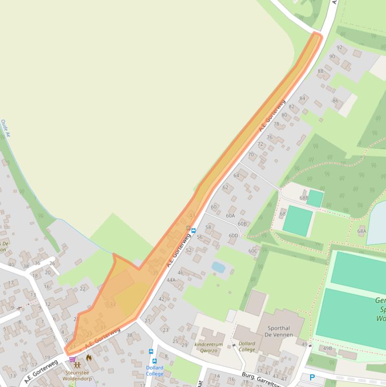 Kaart van postcodegebied 9946PB.