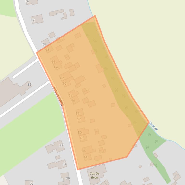 Kaart van postcodegebied 9946PJ.