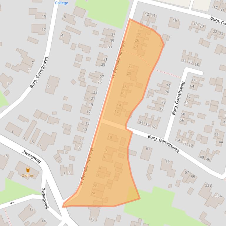 Kaart van postcodegebied 9946PT.