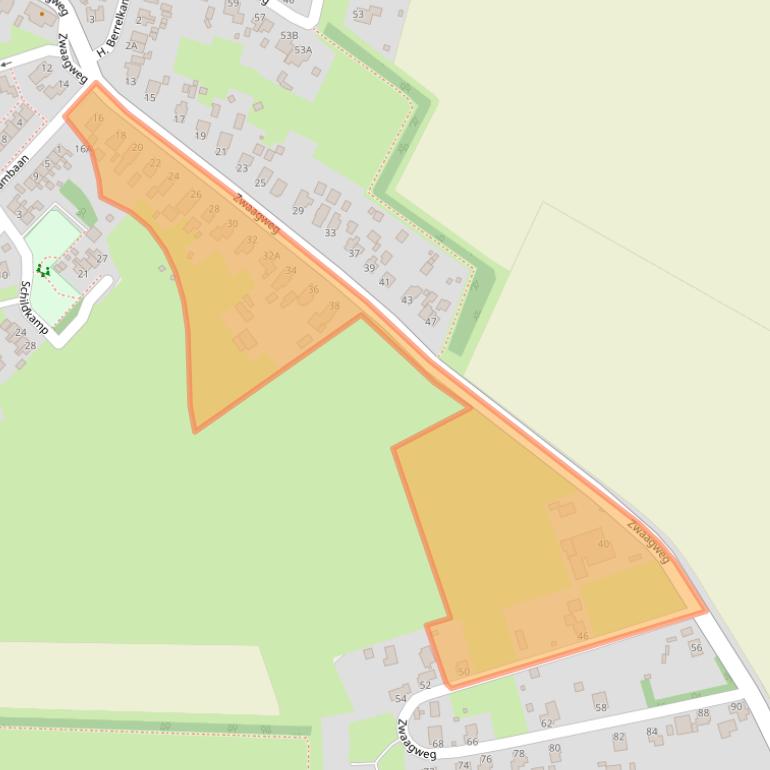 Kaart van postcodegebied 9946RD.