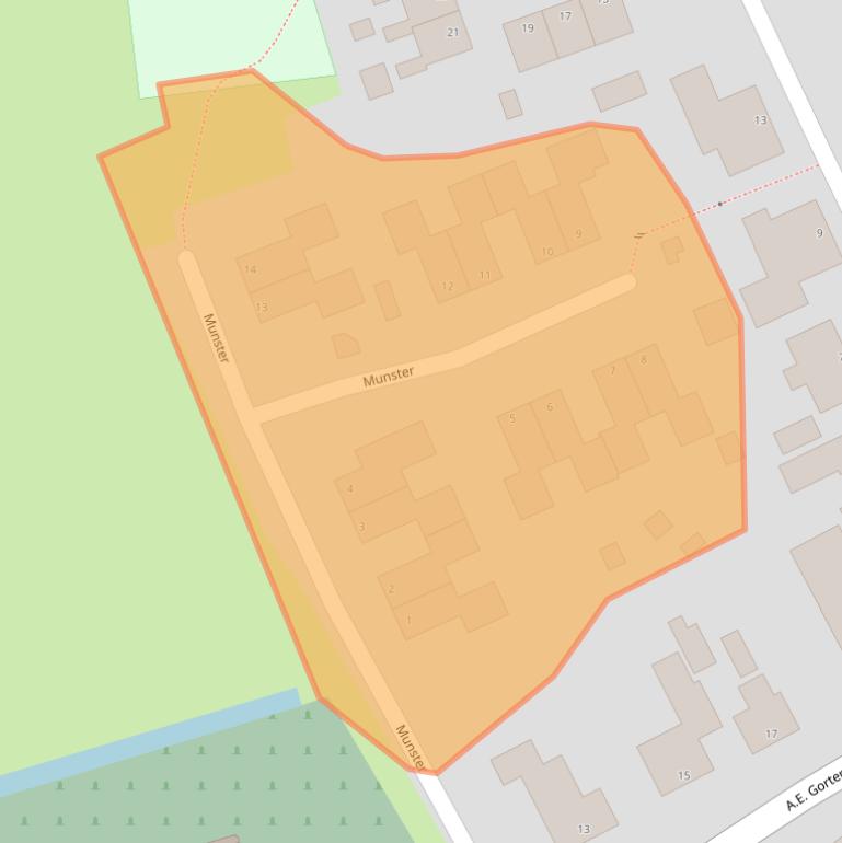 Kaart van postcodegebied 9946RR.