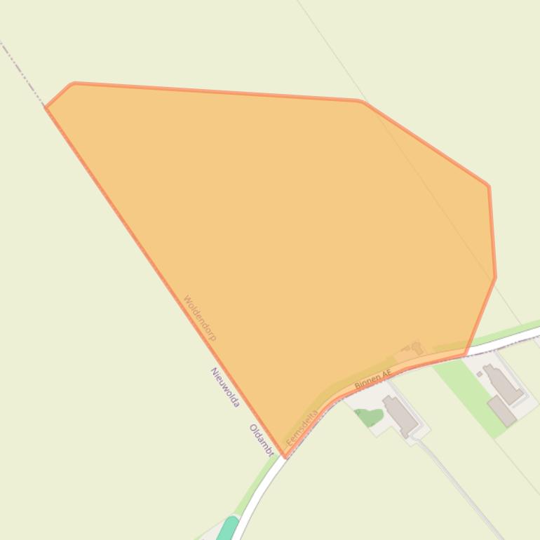 Kaart van postcodegebied 9946TE.