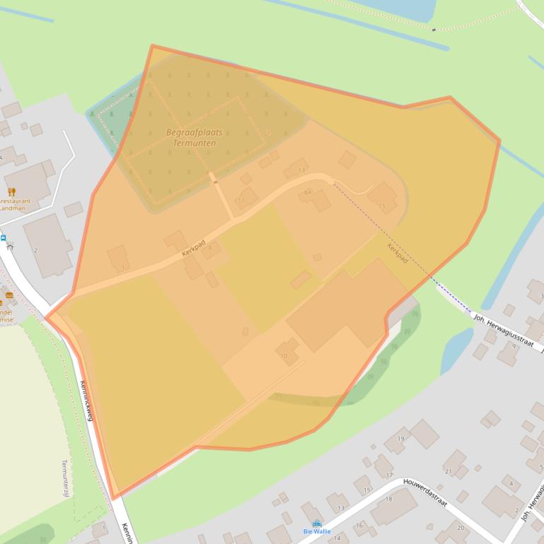 Kaart van postcodegebied 9947PC.