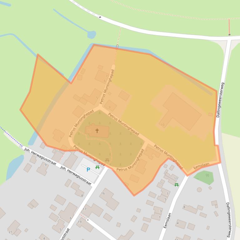 Kaart van postcodegebied 9947PK.