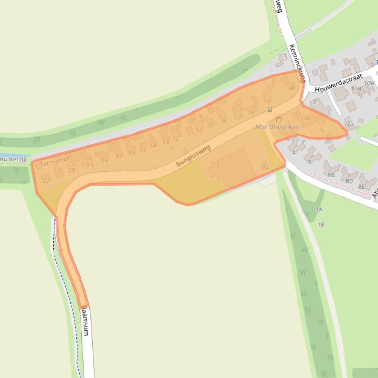 Kaart van postcodegebied 9947PP.